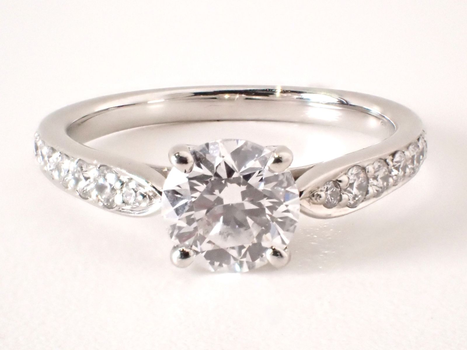 TIFFANY&Co.(ティファニー) Pt950 プラチナ ハーモニーハーフエタニティダイヤリング 0.66ct ダイヤモンド リング 3.1g