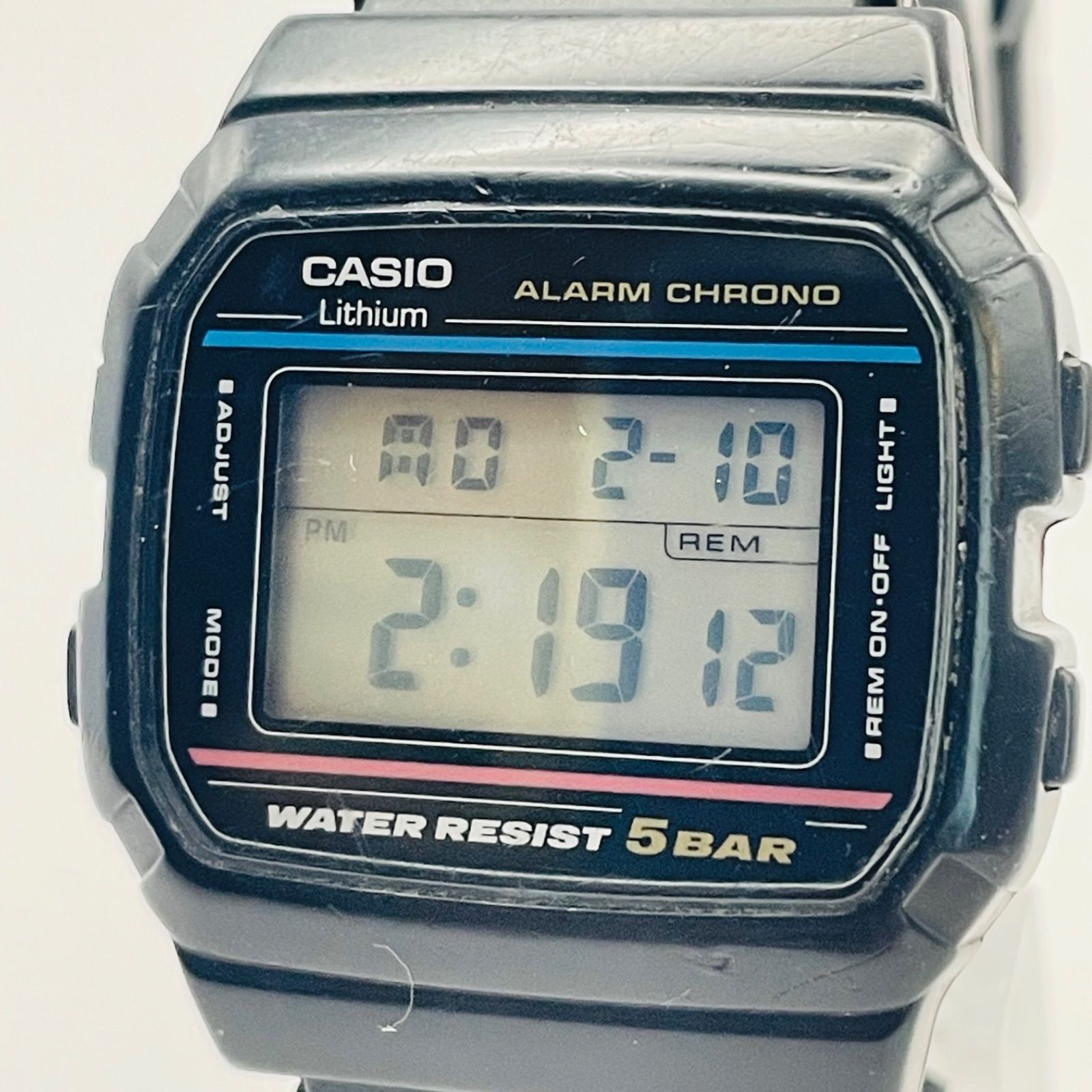 CASIO カシオ　ヴィンテージ　デジタル腕時計 レア CASIO カシオ W-46 ALARM CHRONO デジタル 腕時計 - メルカリ