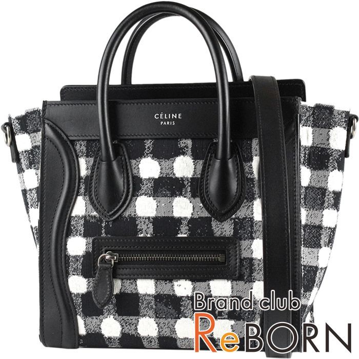 良品】CELINE/セリーヌ ラゲージ ナノショッパー（ハンドバッグ 