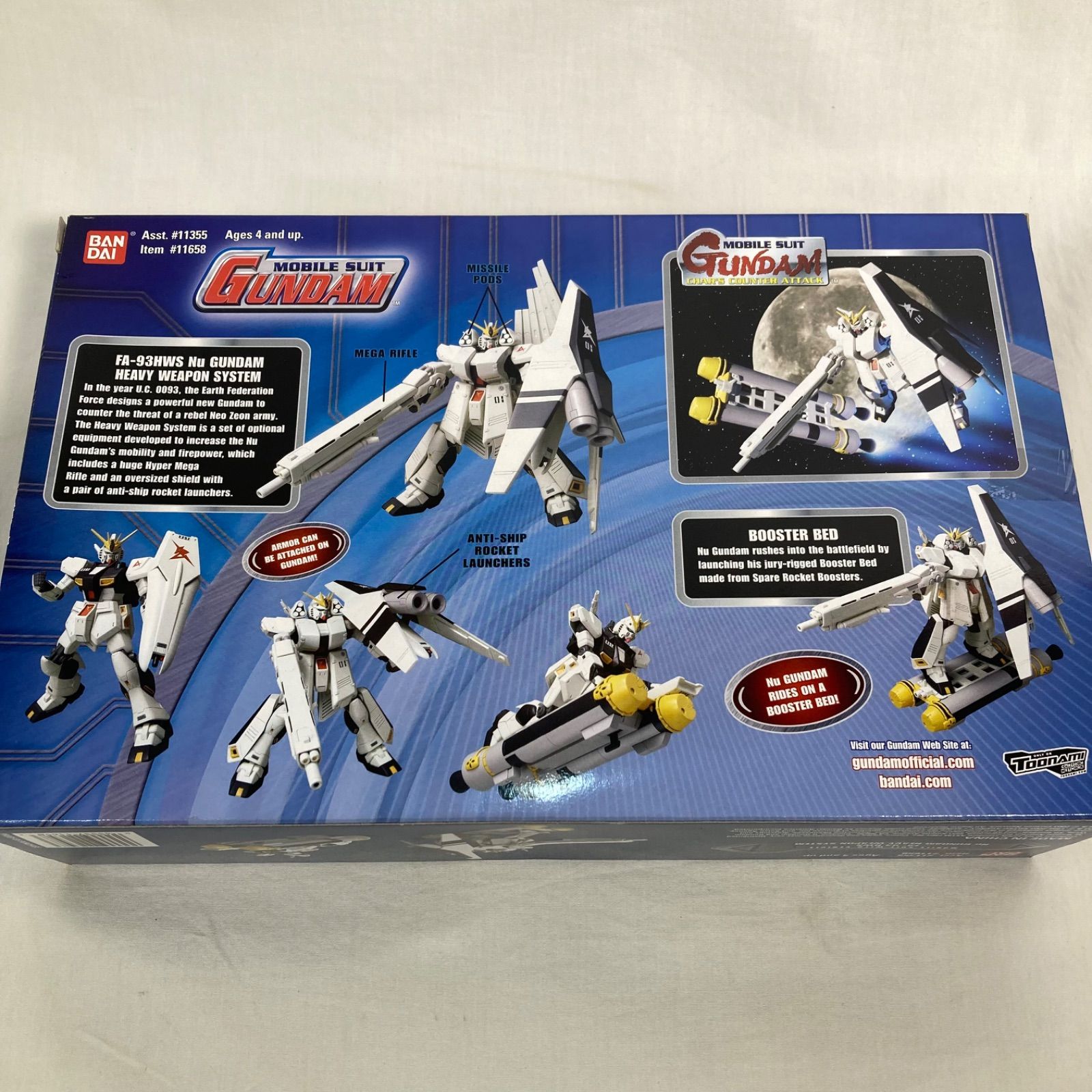 北米版FA-93NuガンダムHWS&ブースターベッド モビルスーツインアクション 希少】北米版 FA-93NuガンダムHWS&ブースターベッド モビル