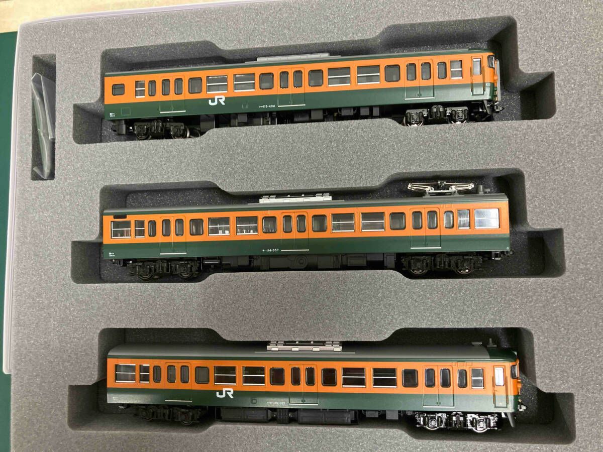 【中古】KATO 10-1809 JR115系300番台湘南色岡山　加工済み N) 10-1809 115系300番台 湘南色（岡山電車区） 3両セット