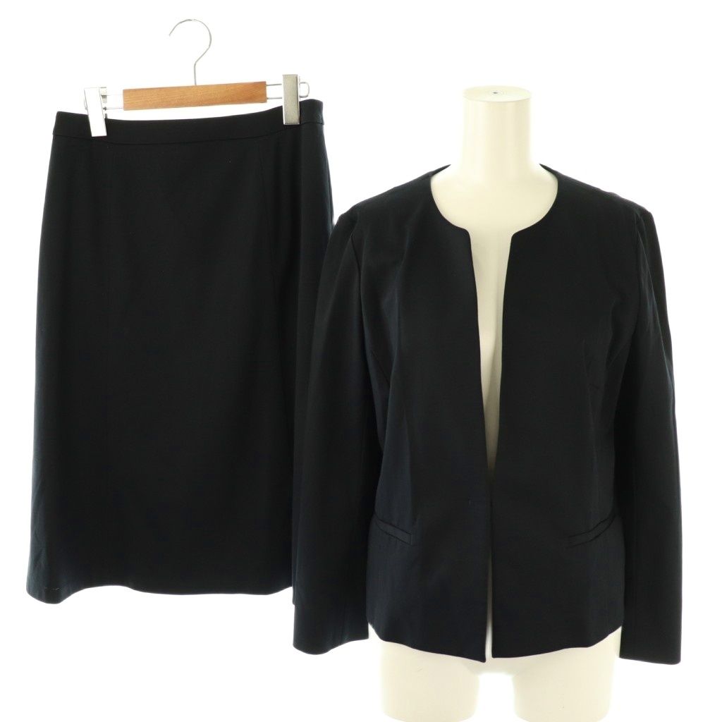 【極美品】UNTITLED アンタイトル　ネイビー/紺色 スーツ　セットアップ UNTITLED アンタイトル パンツセットアップスーツ ネイビー1