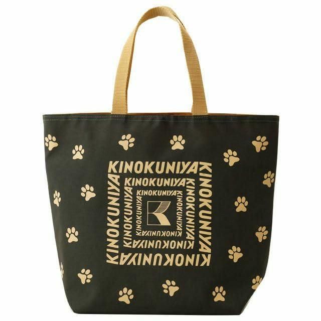 紀ノ国屋 KINOKUNIYA リバーシブル お買物バッグ お散歩バッグ エコバッグ 品 グリーン Free Size