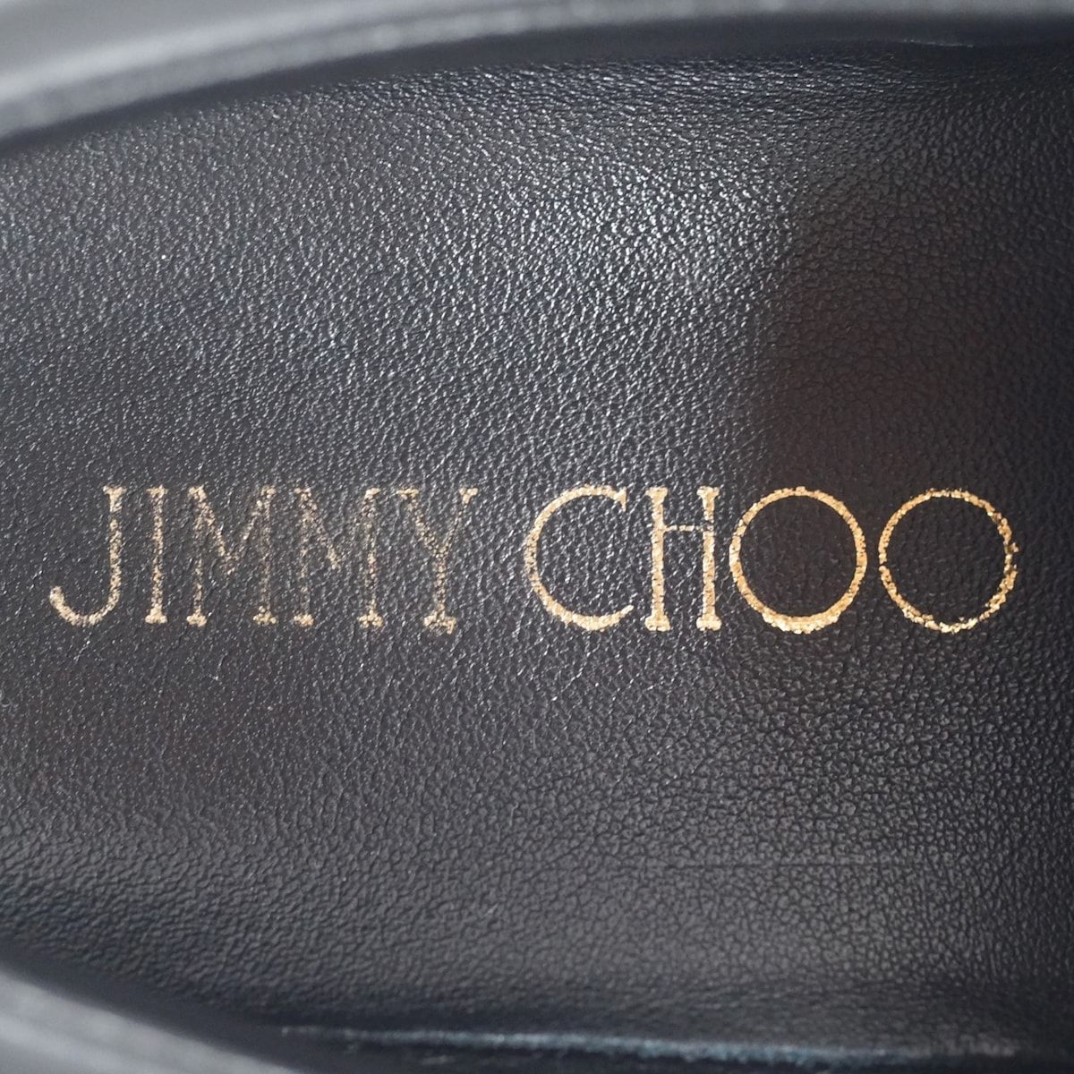 JIMMY CHOO(ジミーチュウ) スリッポン 38 メンズ - 黒 スタッズ/スター ...