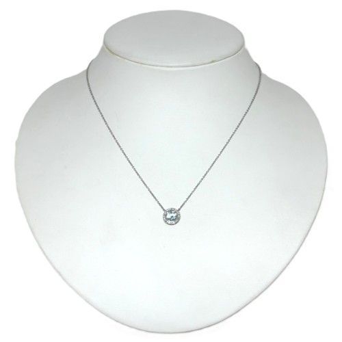 Tiffany-Co. ティファニー ソレスト ネックレス 60005423 PT950 1Pアクアマリン 20Pパヴェダイヤモンド ブランドジュエリー ペンダント プラチナ 1石 sol 太陽 79780