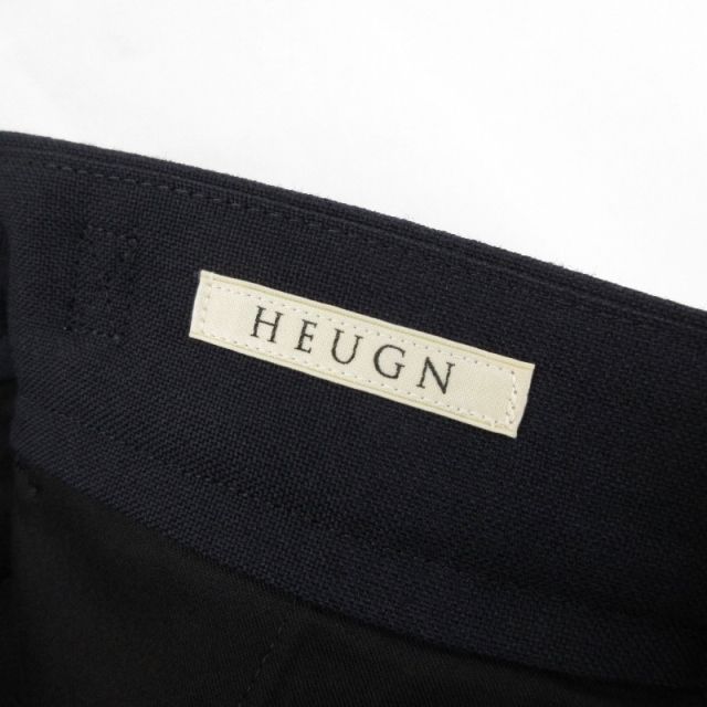 未使用 HEUGN ユーゲン スラックスパンツ TROUSER047 Aaron 2p Tapperd ネイビー 3 タグ付き 71009325