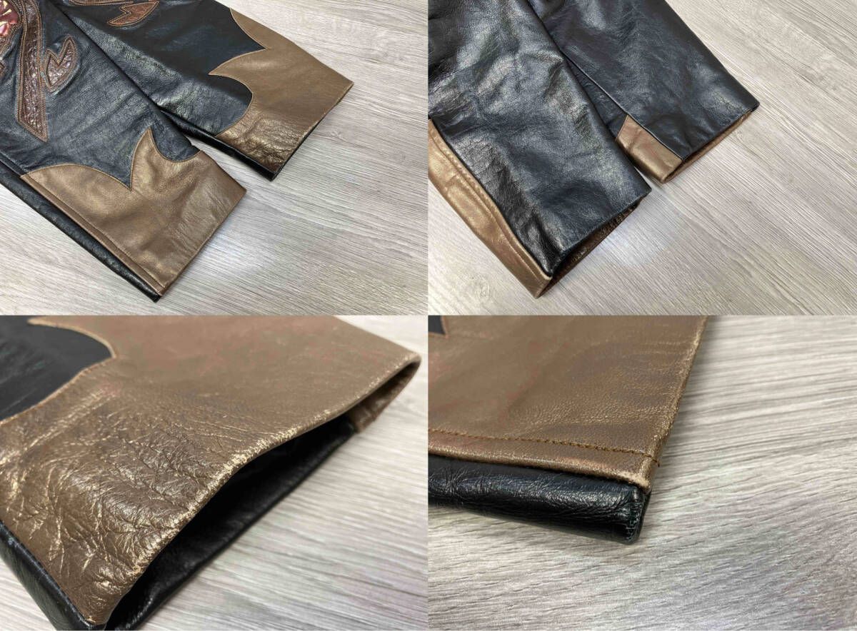 YOSHIYUKI KONISHI レザージャケット 表記サイズ M ブラック