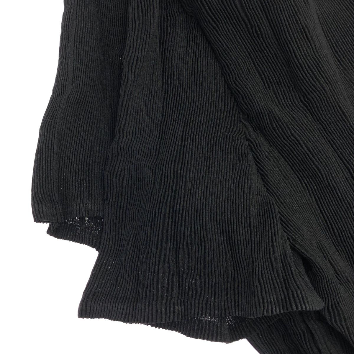 Gongdid Design ゴンディッドデザイン WAVY CROP TOP ウェーブプリーツトップス 1155168009 ブラック Gongdid Design（ゴンディッドデザイン） tシャツ 「Gongdid Design