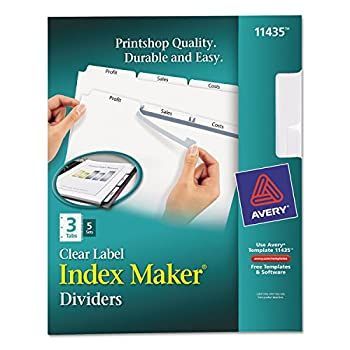 ave11435???インデックスメーカークリアラベルDividers