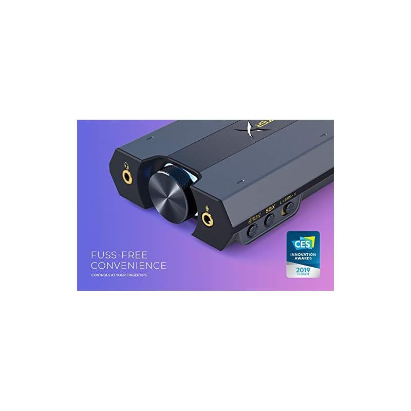 Creative Sound BlasterX G6 ポータブル ハイレゾ対応 ゲーミング USB DAC PC PS4 Switch SBX-G6 ブラック