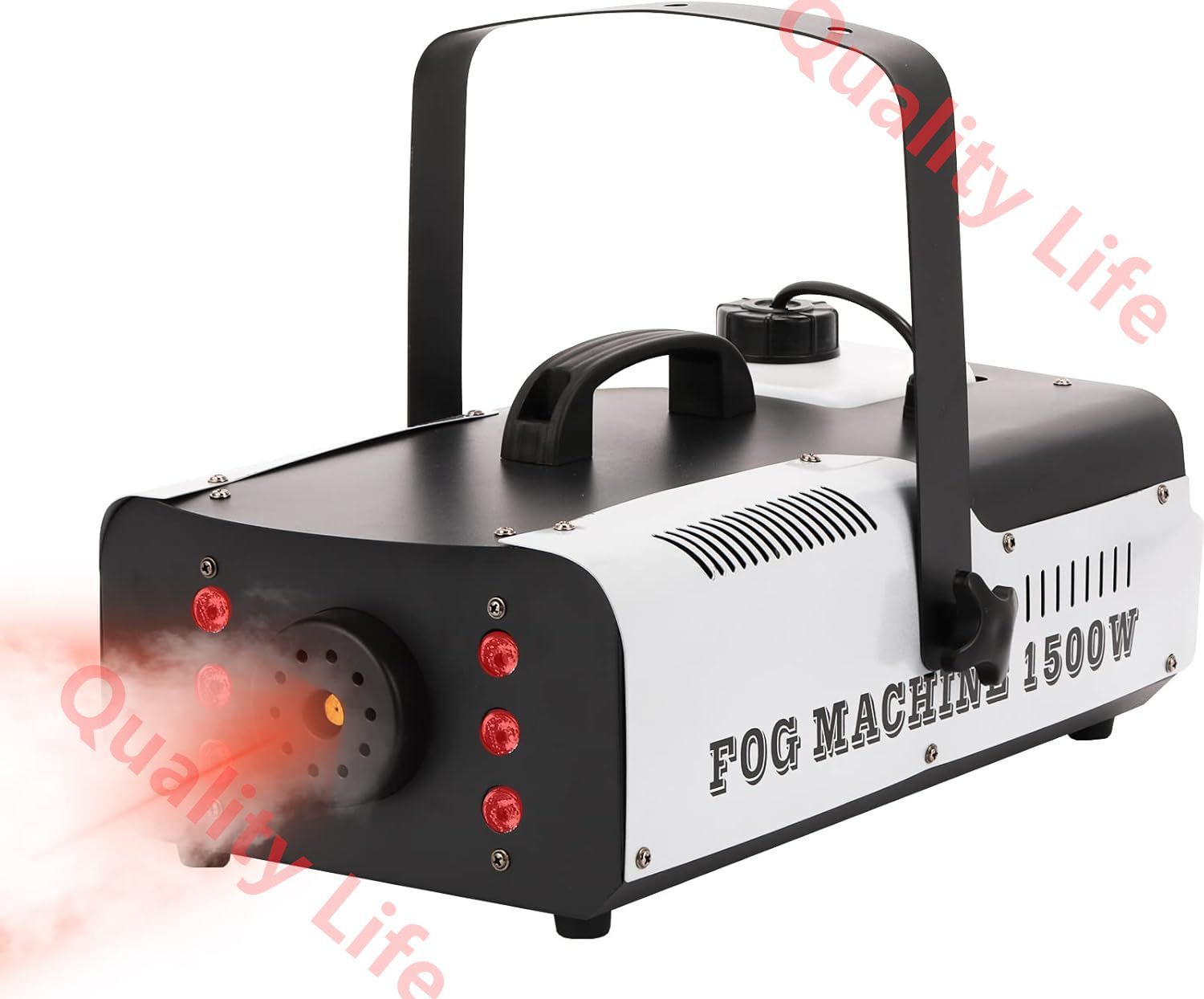 フォグマシン スモークマシーン 1500W高出力噴霧機 フルカラーLEDライト付 恒温式 噴霧効率化 ポータブル ワイヤレスリモコン付 雰囲気 幻想的な空間作り パーティー 写真撮影 イベント 大規模ライブ リモコン制御 1500w PSE認証济