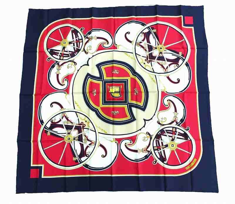 エルメス HERMES カレ 90 WASHINGTON'S CARRIAGE ジョージワシントンの