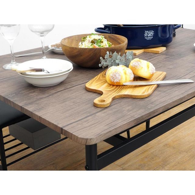 萩原 Hagihara LDS-4744BK ダイニング４点セット 新生活 インテリア 家具おしゃれ