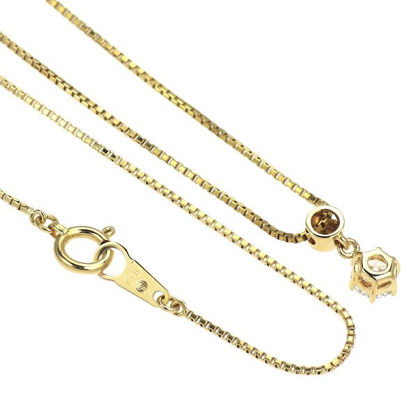 田崎真珠ネックレストップk18 田崎真珠 K18YG ダイヤモンド ペンダントネックレス 0.32ct
