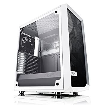 【中古】Fractal Design Meshify C White Tempered Glass ミドルタワー型PCケース CS7103 FD-CA-MESH-C-WT-TGC