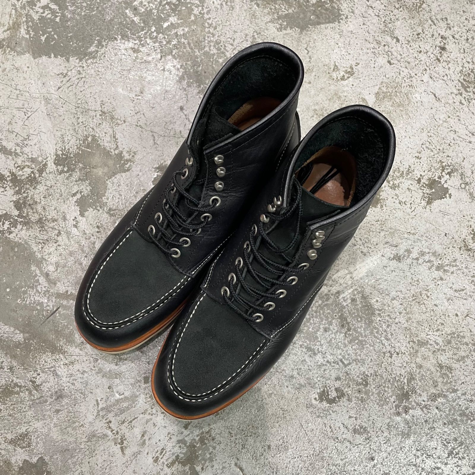 CHALLENGER MOC TOE WORK BOOTS レザー モック ブーツ シューズ CLG 
