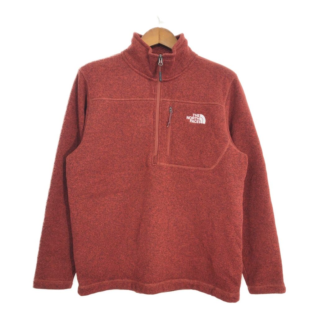 THE NORTH FACE ノースフェイス フリースジャケット アウトドア レッド (メンズ L) 中古 古着 S8899