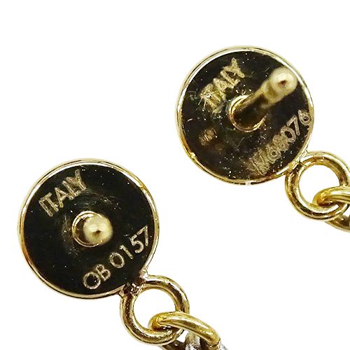 【片耳のみ】ルイヴィトン ロゴマニア ピアス ゴールド M68076 ルイヴィトン M68076 ロゴマニア ピアス 金属製 レディース