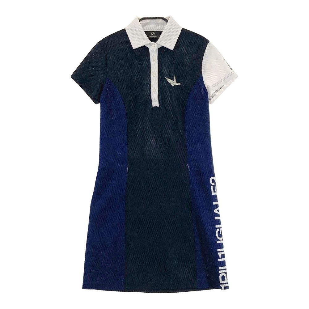 サイズ 1 1PIU1UGUALE3 GOLF GST155 半袖 ポロワンピース ブラック系 240101524026 ゴルフウェア レディース ストスト