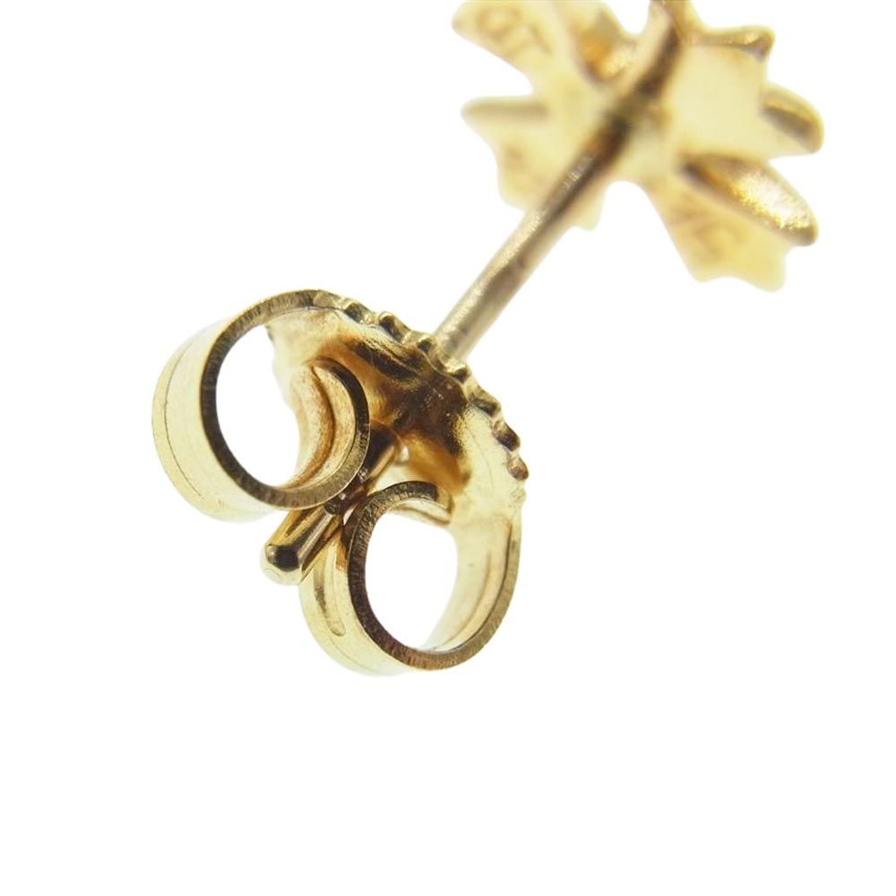 クロムハーツ 22k No2 CHクロススタッド ダイヤ ピアス ゴールド