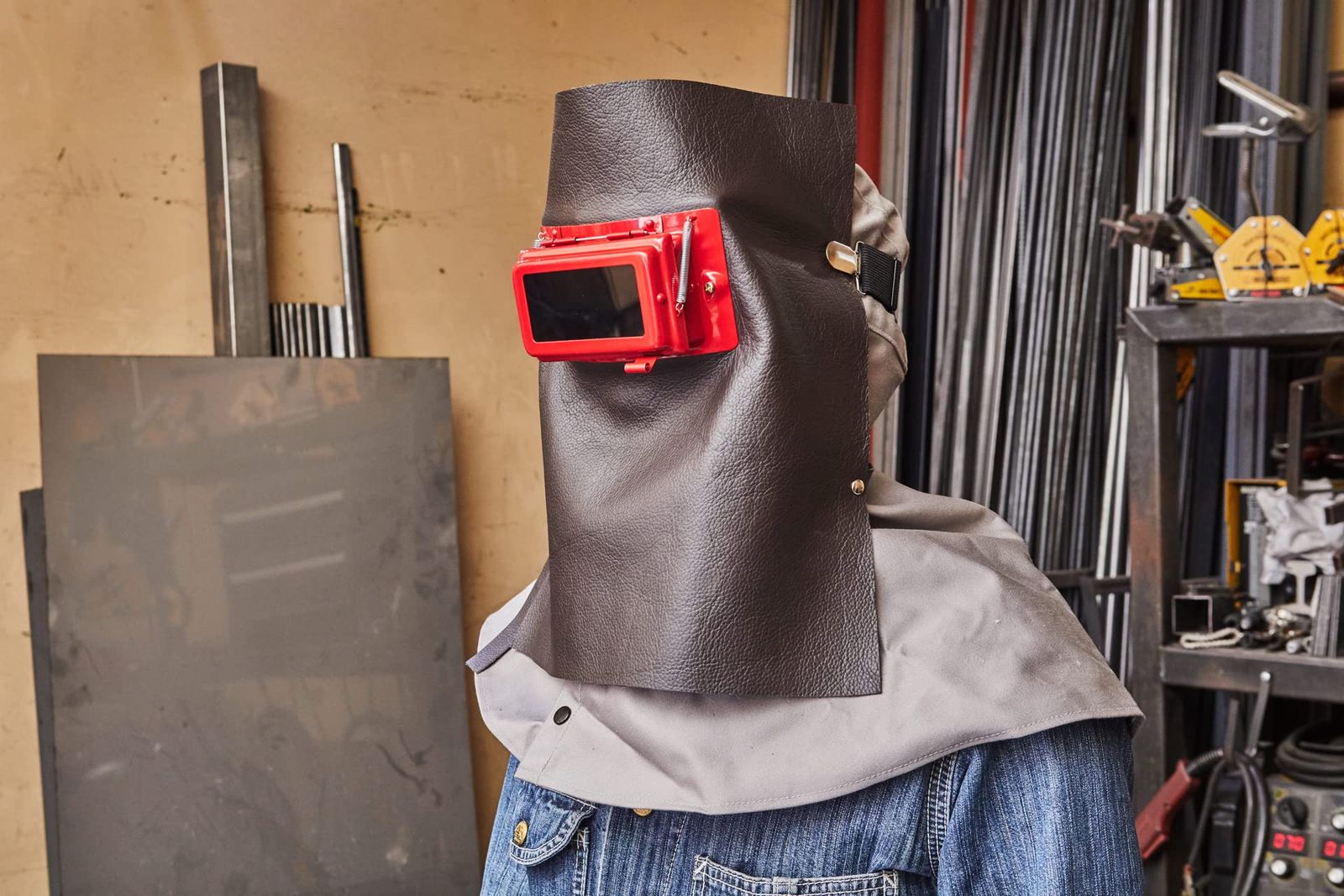 SUZUKID 皮面 ダークブラウン 赤枠 P-902 オンラインストア モデル