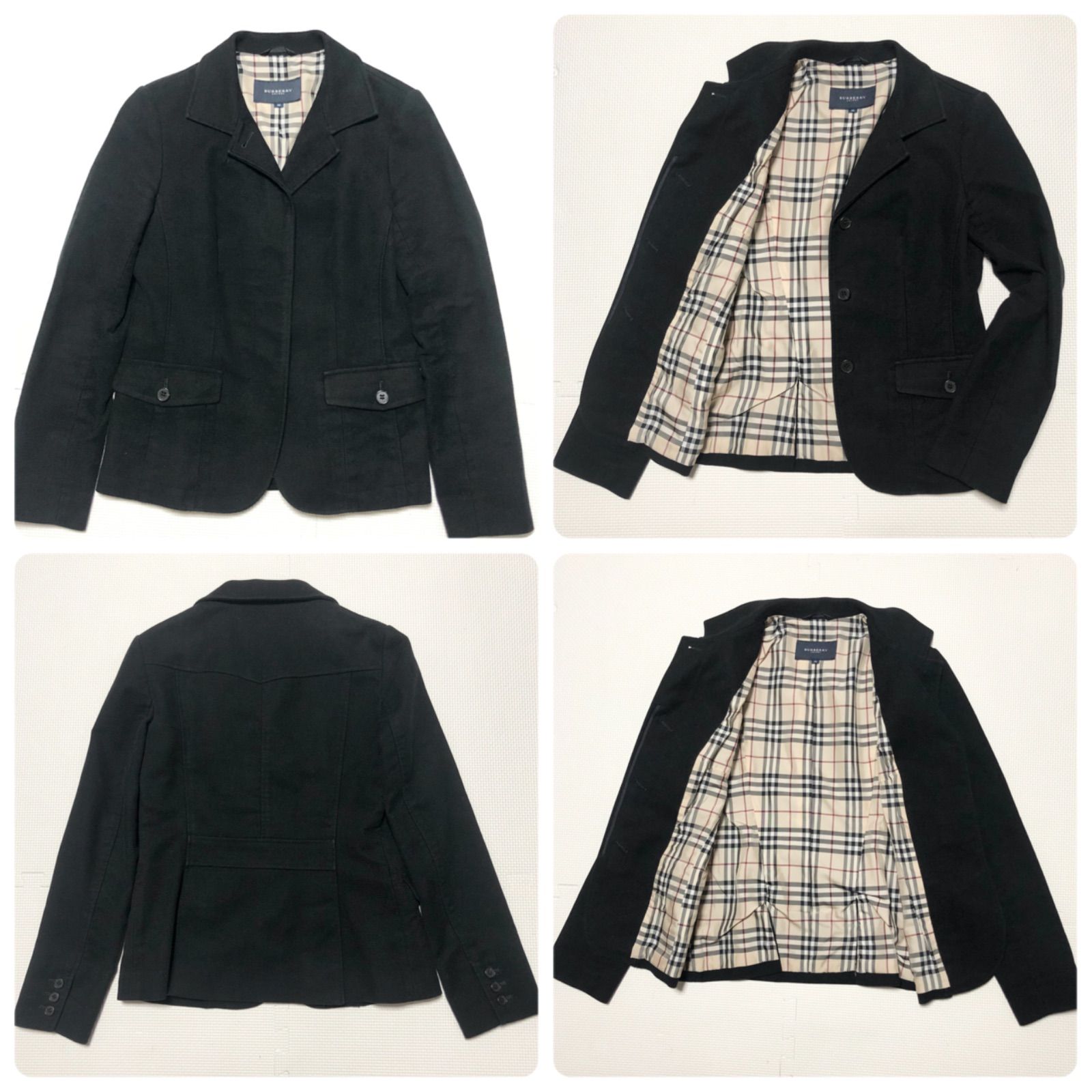 【美品】BURBERRY LONDON セットアップ　上下セット　150サイズ BURBERRY LONDON ENGLAND STRIPE PATTERNED SET UP SUIT MADE IN