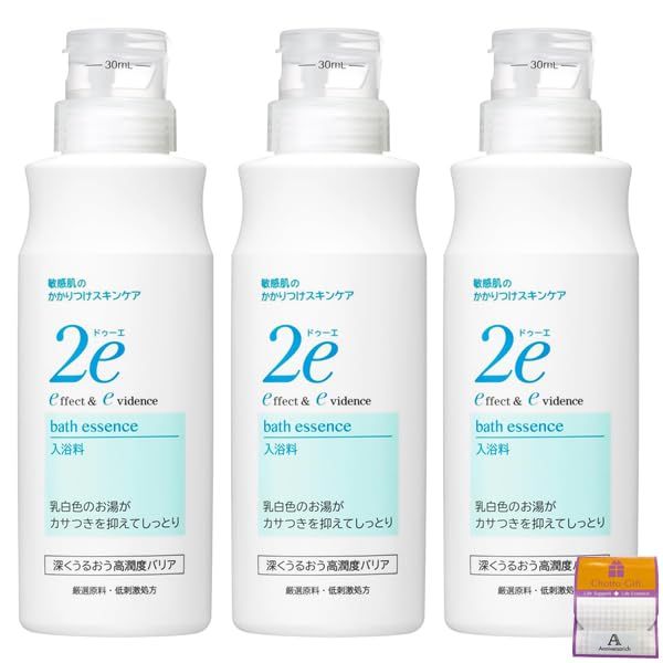 【3個セット】2e ドゥーエ かさつきを防ぐ入浴料 420ml×3個 敏感肌 低刺激 Anniversarich ちょっとギフト付 