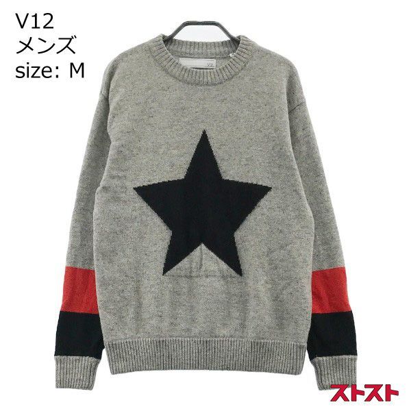 V12ゴルフ ウールセーター V12 ヴィトゥエルヴ ウール ニットセーター
