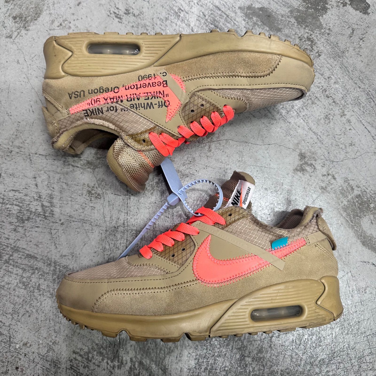 Off-White × Nike Air Max 90 Desert Ore コラボ エアマックス90