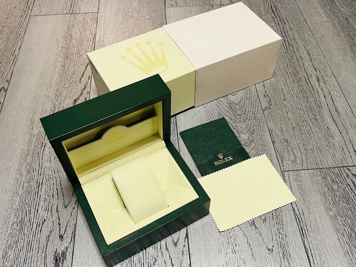 正規/純正品】ROLEX ロレックス 空箱 BOX ケース 緑×グリーン 腕時計用