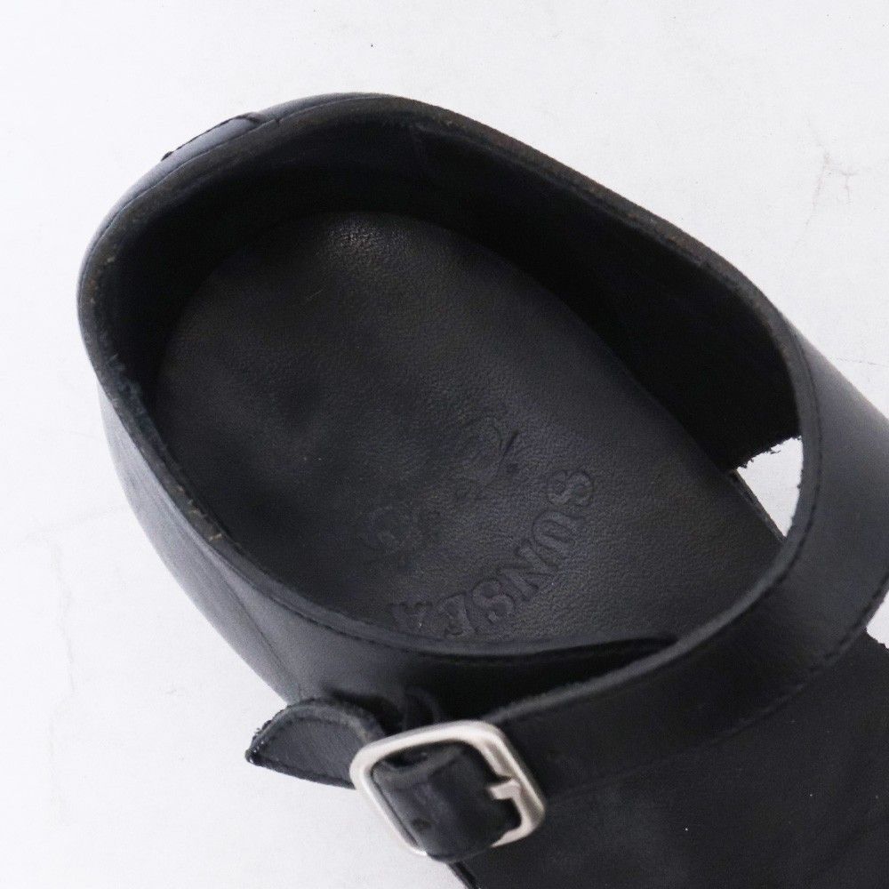 SUNSEA Cut-off Normandie Mule サイズ3 ブラック - メルカリ