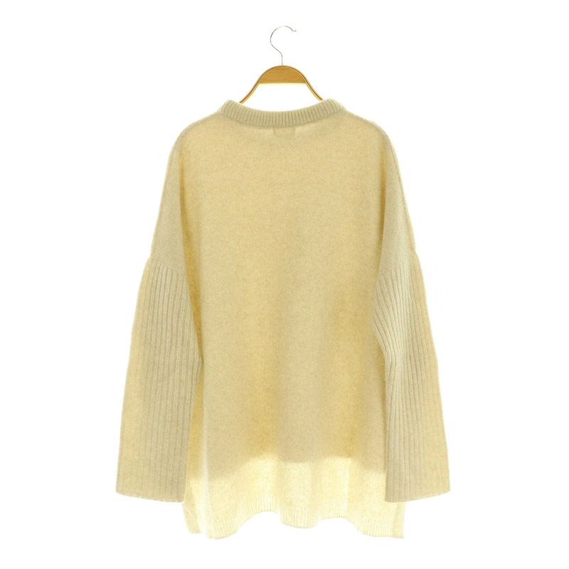 イエナ IENA 22AW ウールカシミヤ 脇スリットクルーネックプル