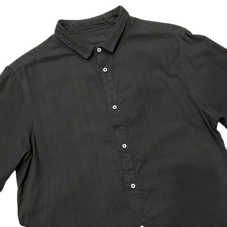 MITTAN カディシャツ 補強 墨黒 手紡ぎ 手織り 刺繍 SH-03H - メルカリ