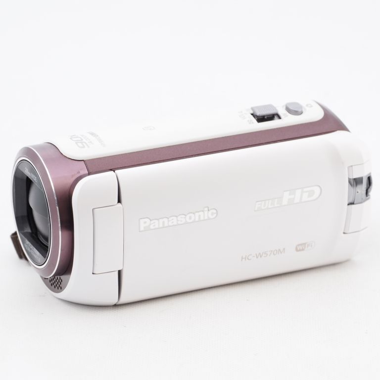 Panasonic HDビデオカメラ 90倍ズーム HC-W570M-W - ビデオカメラ