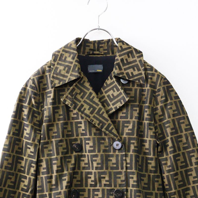 美品 フェンディ FENDI SOPRABITO ZUCCA SOFT TABACCO FF5304 ズッカ柄