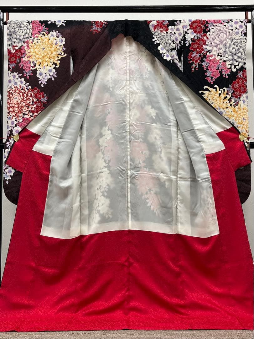 ブランド振袖 MERCURY DUO 銀通し 刺繍 紋意匠 大輪 正絹 NICORILABO_COM