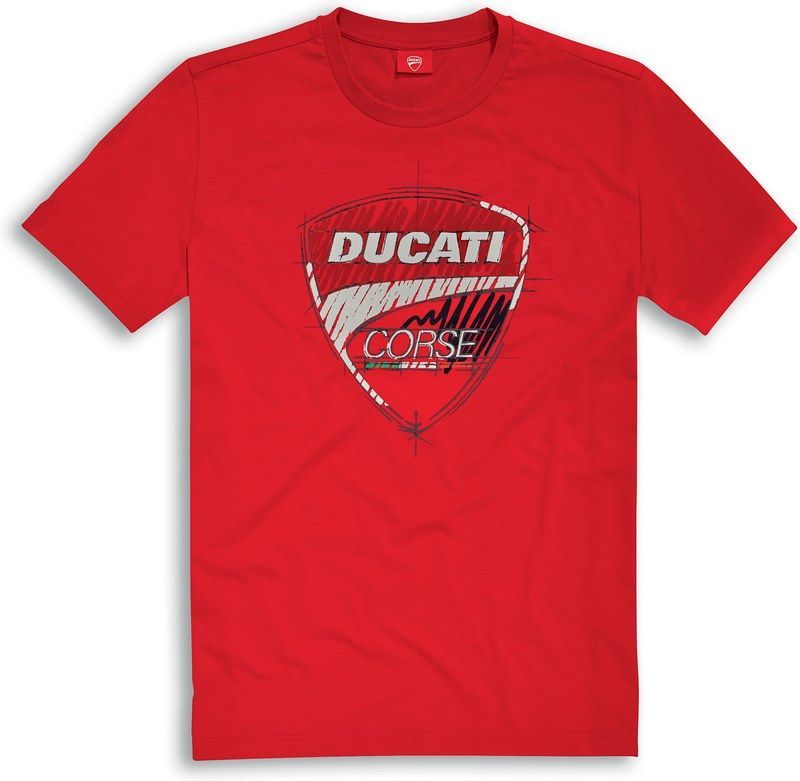 Ducati / ドゥカティ純正 Corse Sketch Tシャツ レッド メンズ サイズ : S | 98769502