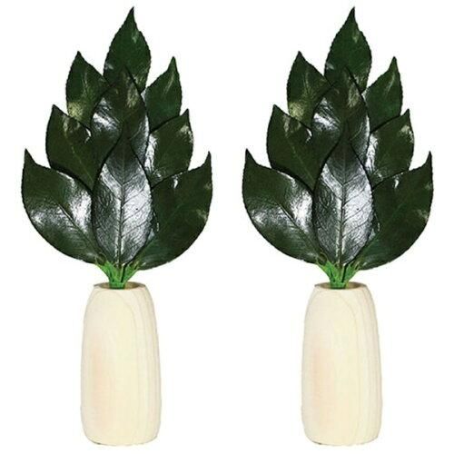 【新品・5営業日で発送】A＆K 日本製プリザーブド ミニS榊 丸榊立てセット SR-006 (2240854)