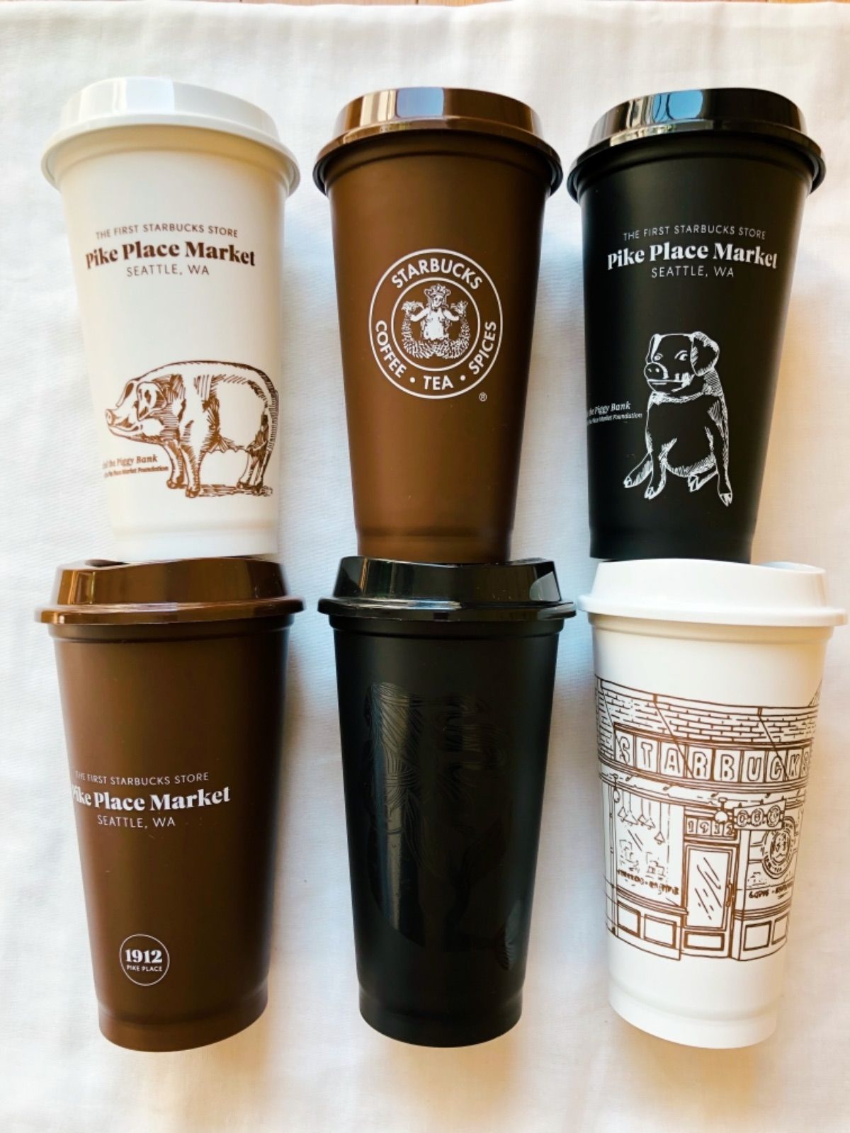 スターバックス1号店 限定 NEWデザイン ボトルステンレスタンブラー① 