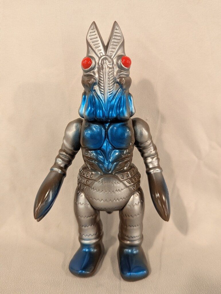 M1号 世紀の大怪獣ウルトラQウルトラマン バルタン星人2代目|こげ茶に青メタ-銀