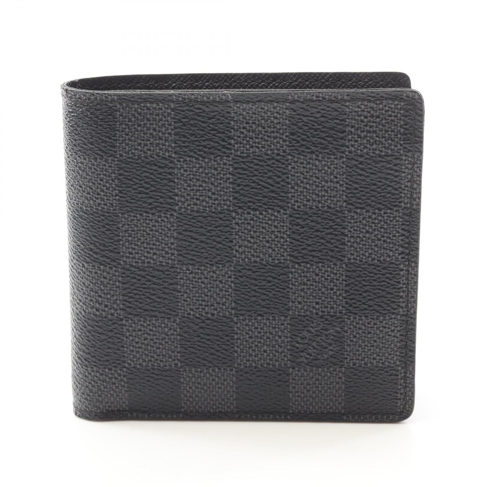 ルイ ヴィトン LOUIS VUITTON 二つ折り財布 ポルトフォイユ マルコ ダミエグラフィット N62664 PVCコーティングキャンバス レザー ポルトフォイユ マルコNM メンズ Used B