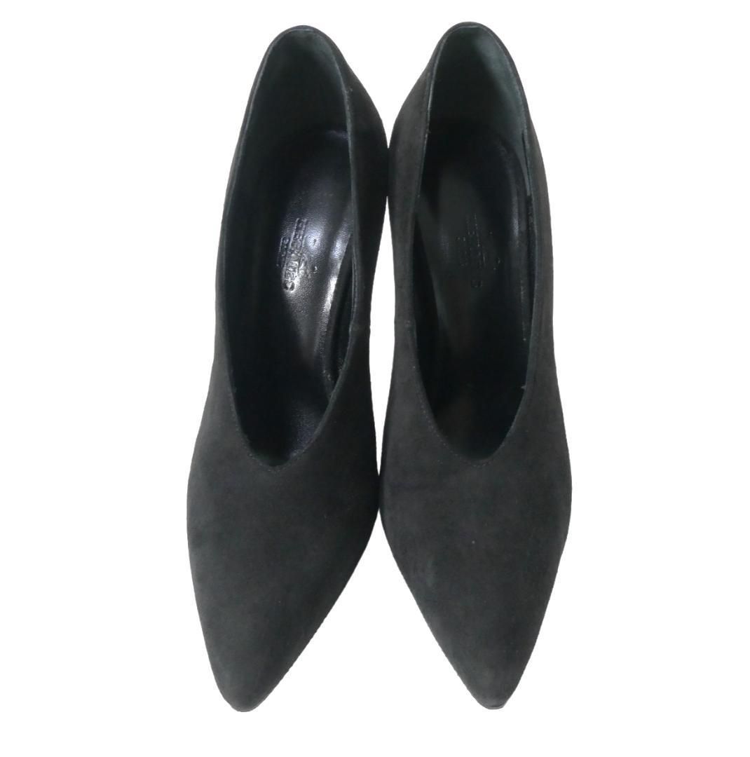 美品 HERMES エルメス サイズ35 約22㎝ パンプス Vカット ポインテッド