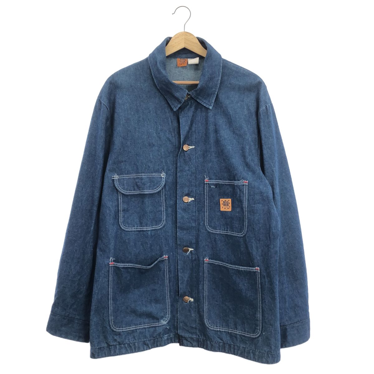 BIG BEN デニムジャケット カバーオール　サイズ46 80s USA製 BIG BEN ブランケットライナー デニム カバーオール