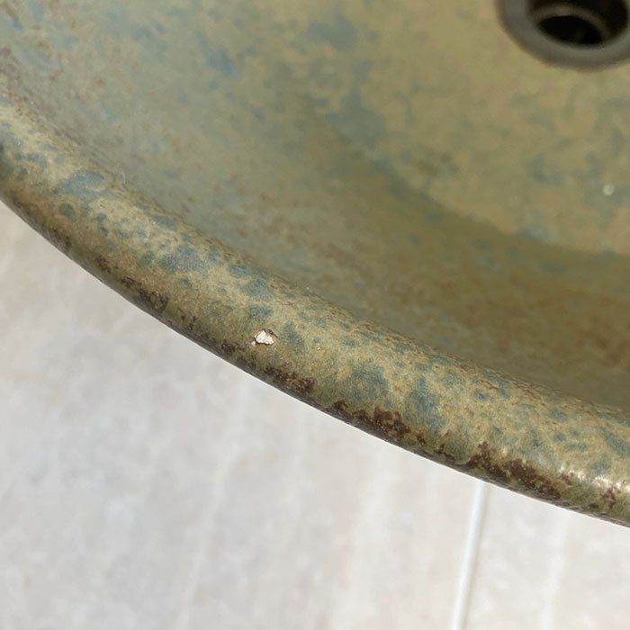 アウトレット 洗面ボール 縦約410 mm 横約410 厚み約110 陶器 手洗鉢