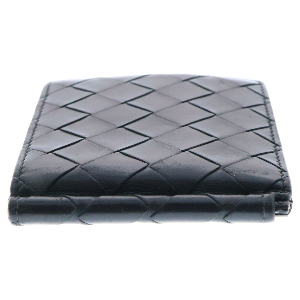 極美品 ボッテガヴェネタ マネークリップ マキシイントレチャート ブラック BOTTEGA VENETA 【ボッテガヴェネタ】 マキシイントレチャート