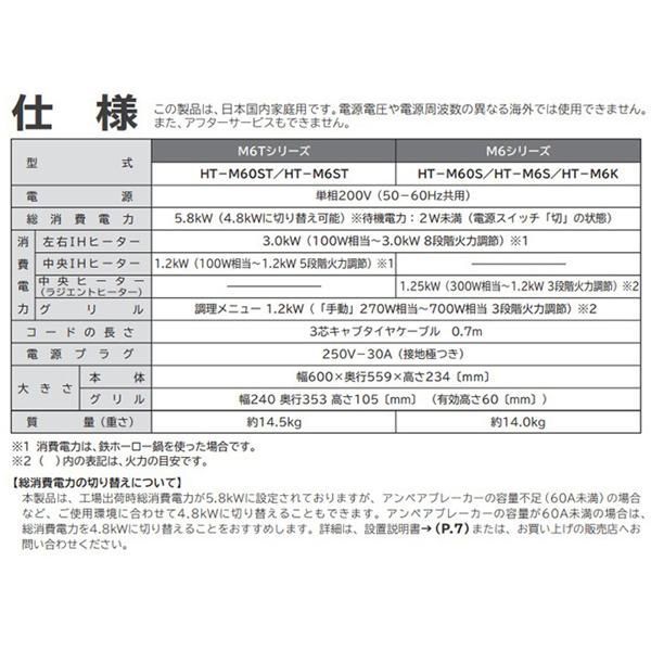 IHクッキングヒーター ビルトイン 日立 幅60cm 200V 2口IH IHヒーター