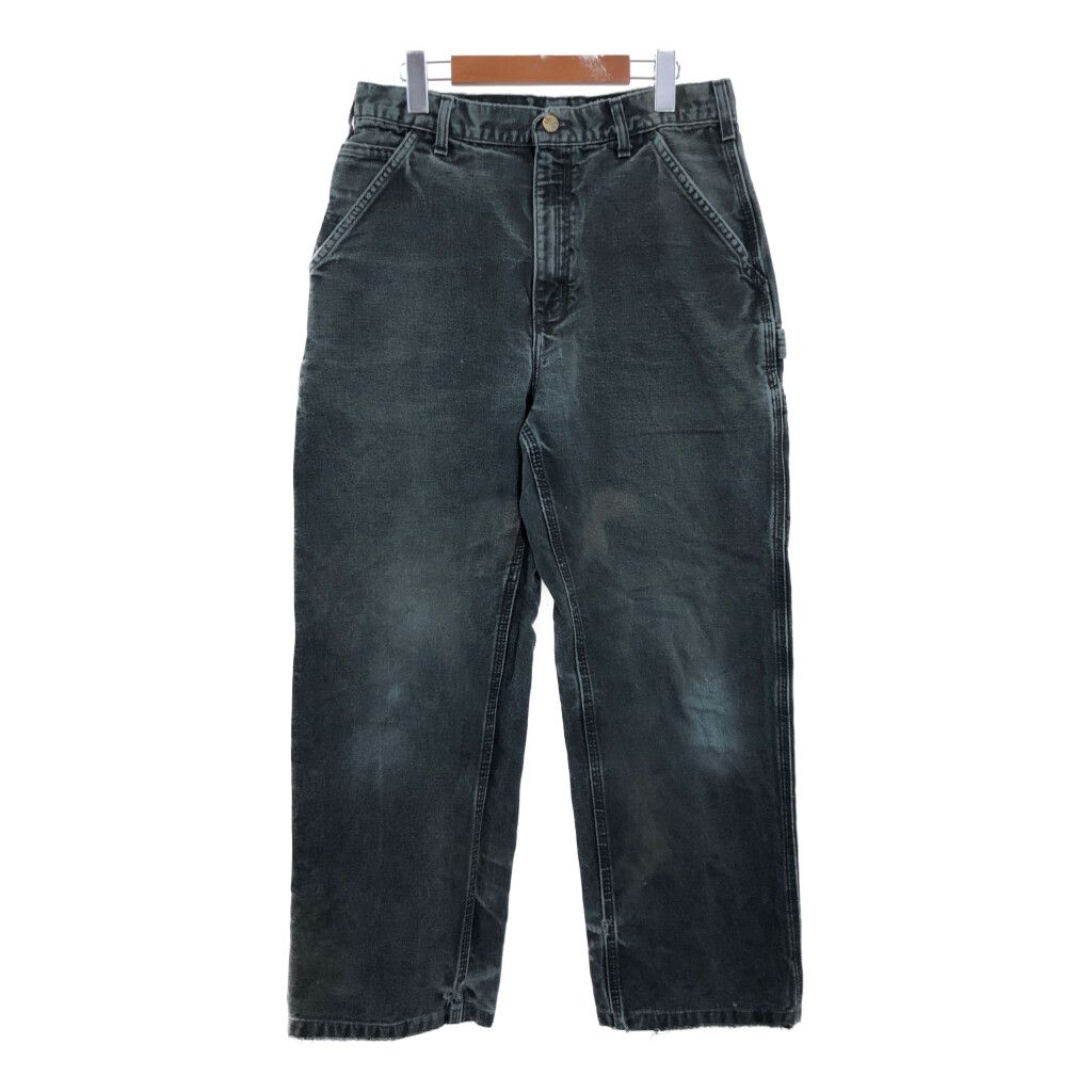 Carhartt カーハート ダック ペインターパンツ ワーク ブラック (メンズ W32 L34) 中古 古着 R1509