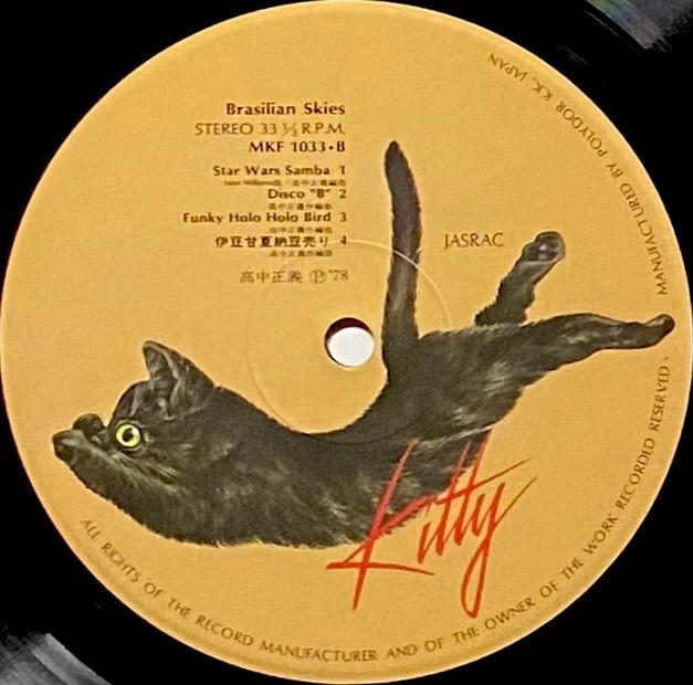 高中正義 ブラジリアン・スカイズ 美品LP BRASILIAN SKIES ブラジリアン・スカイズ 高中正義 人気レコード