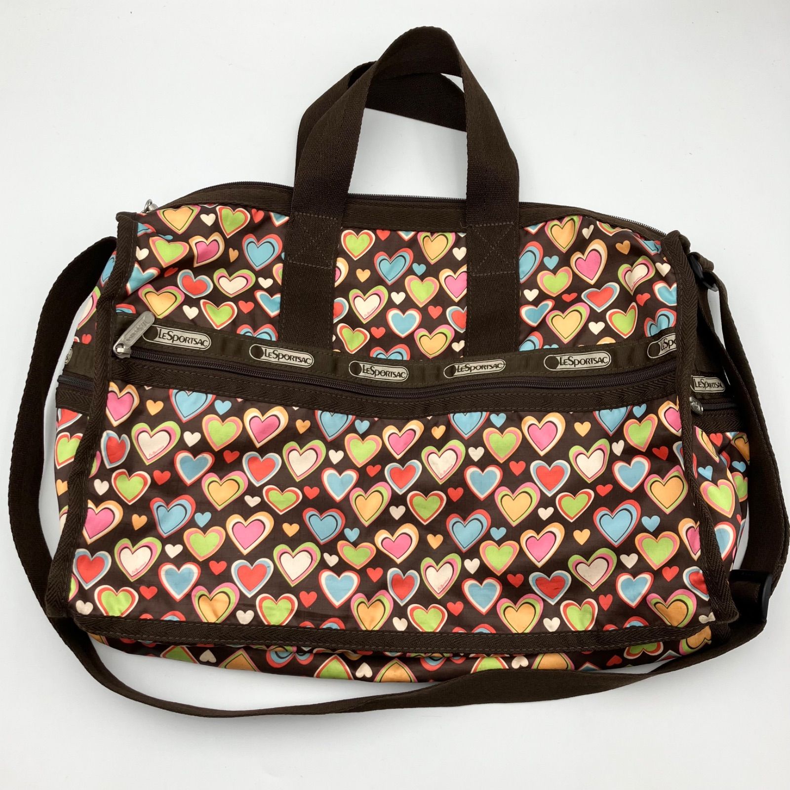 LeSportsac ハート柄 ボストンバッグ LG レスポートサック LeSportsac レスポートサック ボストンバッグ ショルダーバッグ