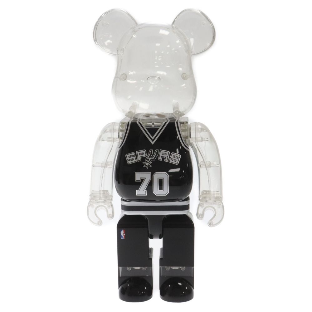 MEDICOM TOY (メディコムトイ) BE@RBRICK x NBA San Antonio Spurs 400% ベアブリック サン アントニオ スパーズ フィギュア 人形 ブラック